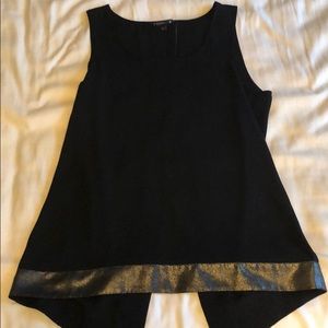 EXPRESS Black trimmed tank top
